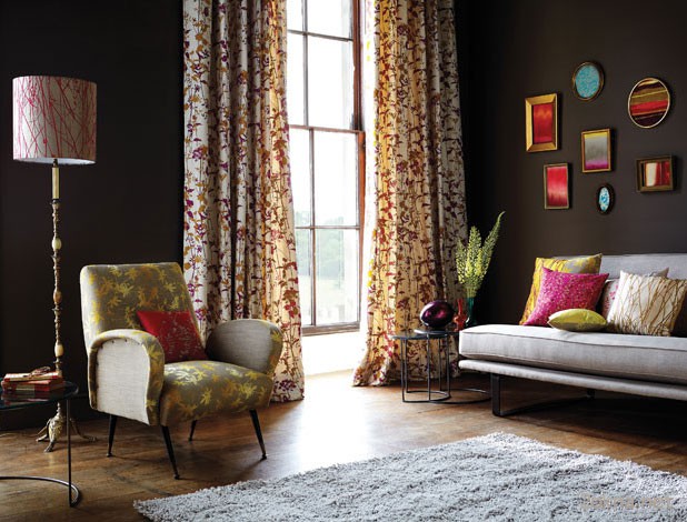 Curtains To Dark Wallpaper In The Bedroom What Kind Of Curtains 106 Photos